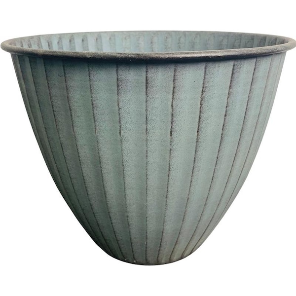 Robert Allen Robert Allen Monroe 8 in. D Metal Planter Light Blue MPT02515 - main